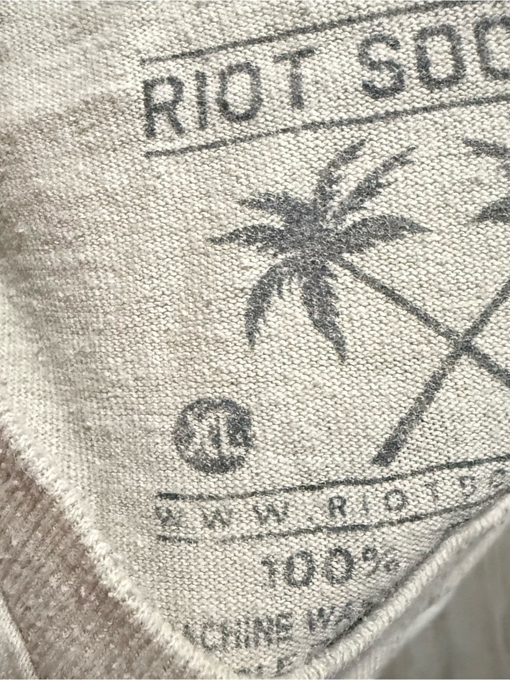 riot society Men's Short-Sleeve Graphic Tee in Cream - Picture 3 of 3